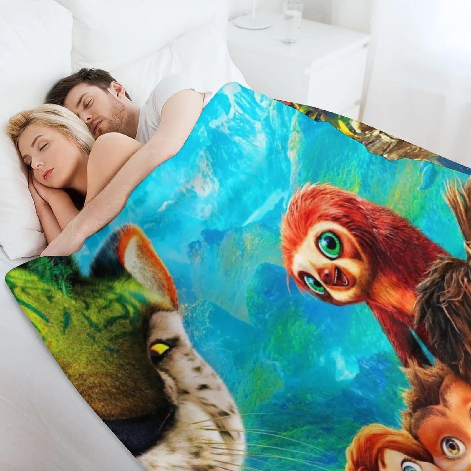 Подарок Croods для детей мультфильмы гигантские одеяла 3-12 лет и взрослых