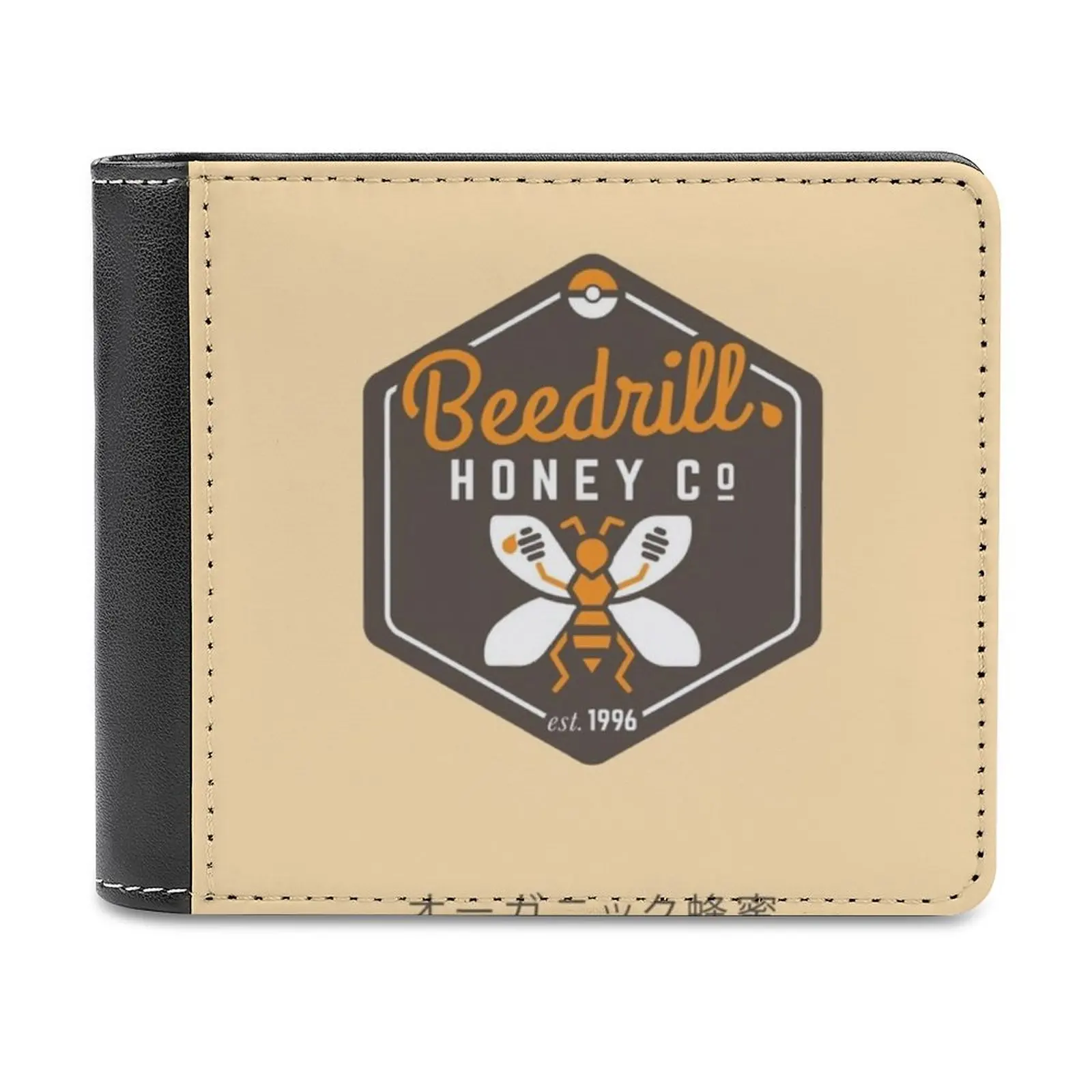 

Кошелек Bee Drill Honey Co. Мужской кожаный, короткий бумажник с держателем для кредитных карт, хипстерский хипстер с шестигранным логотипом, сельс...