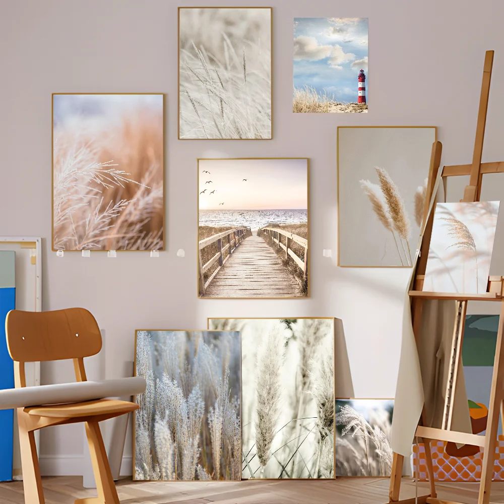 Травяная доска дорожный пейзаж аниме постеры липкий декоративный живопись