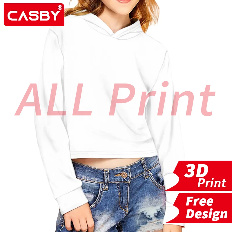 

New Hoodie Pullover Sweatshirt Women Long Sleeve Casual Hoody Clothes 3D Print Custom Logo All Print Design DIY Free Design