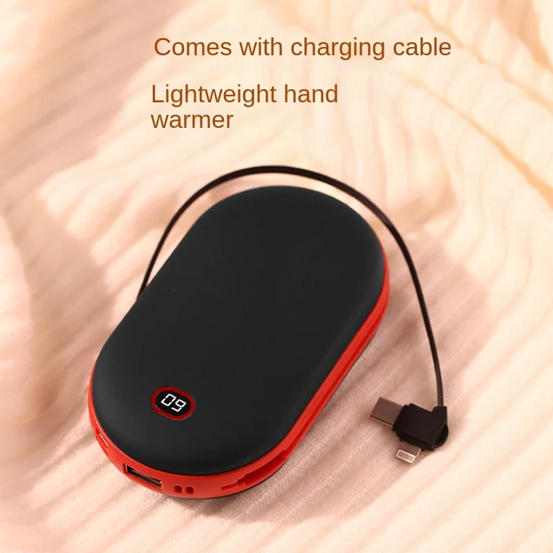 

Новая цифровая грелка для рук с USB, оптовая продажа, портативная мини грелка для рук с зарядкой, два в одном, портативная грелка для детей, креативные подарки