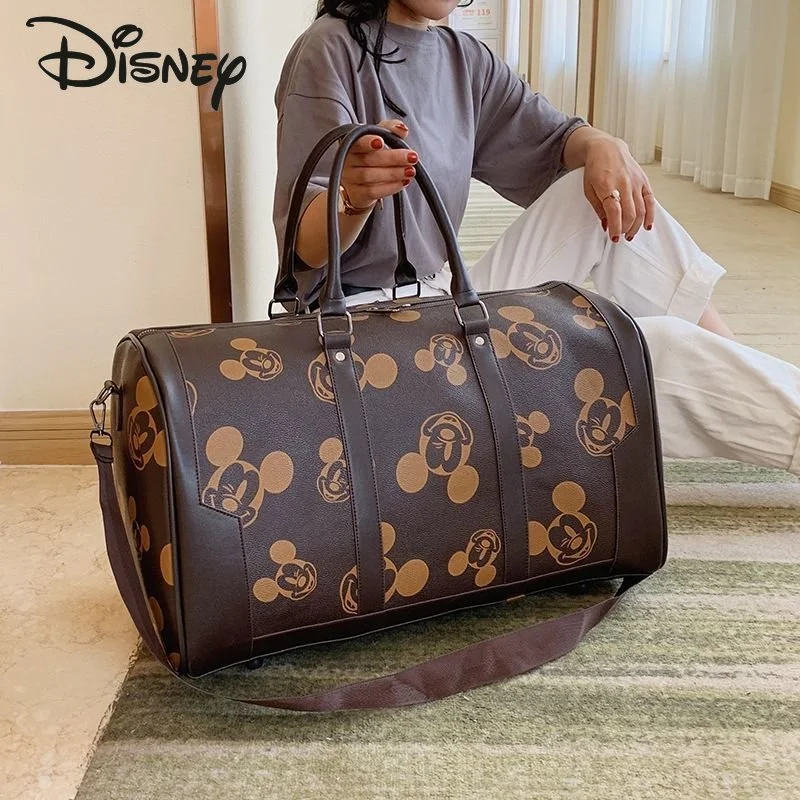 Disney Mickey New Unisex Travel Bag Fashionable High Quality Fitness Bag Popular Large Capacity Simple Handheld Luggage Bag