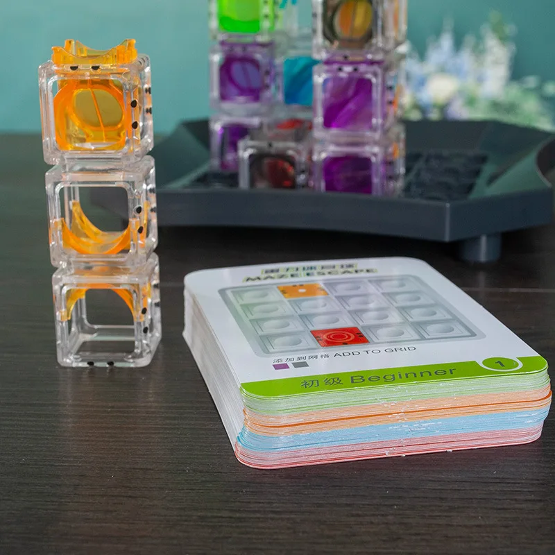 Фото Игрушка для побега в пинбол, игрушка для бега, мозга, STEM игрушки для детей, гравитационная логическая игра, детская фокусировка, тренировка мышления, настольная игра №4