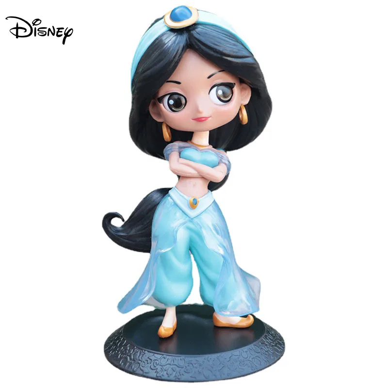 

Disney Anime Joy Toy 1/18 Xnxx Girl Toy Q Edition Doll Aladdin Lantern Jasmine Princess Handmade Ornament Cake Decoration Gift