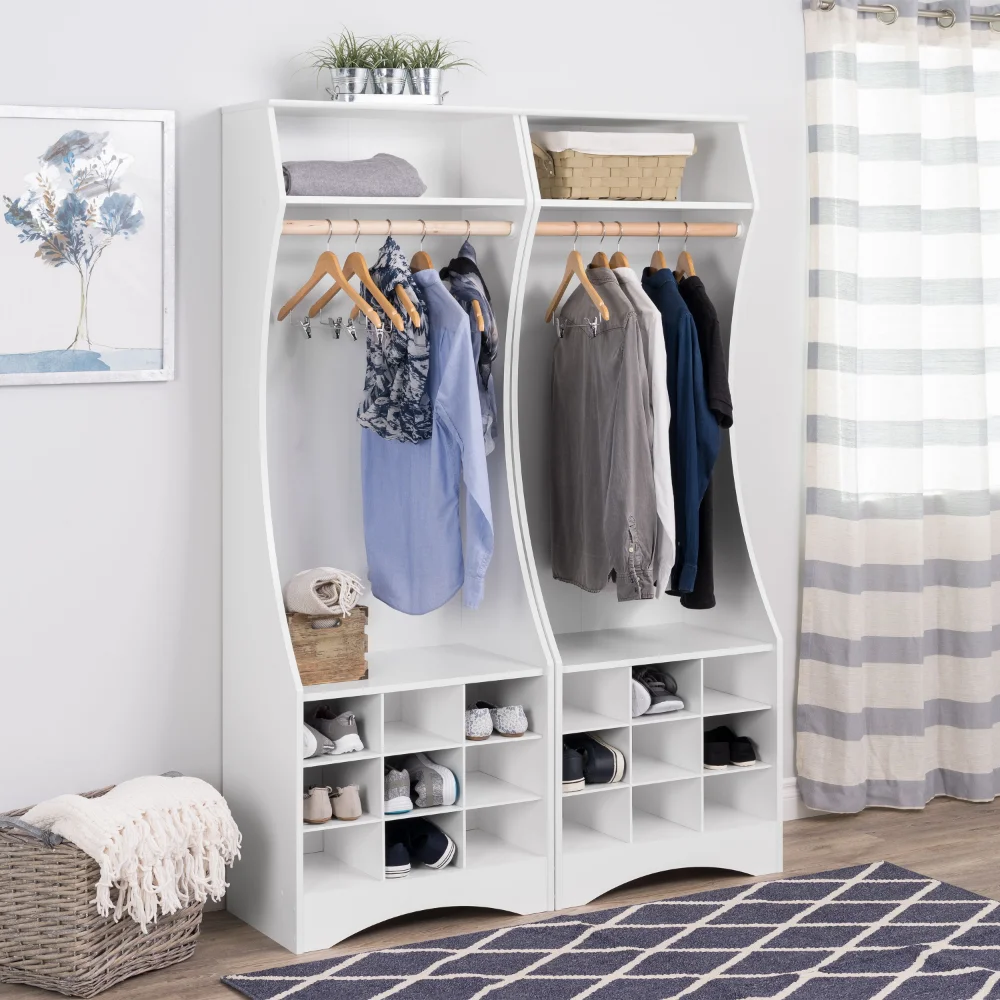

,Modern Clothes Storage Simple Wardrobe Entryway Modern Compact Wardrobe with Shoe Storage Hanger Storage