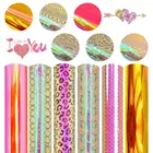 Перманентный клей, винил 6 шт., 12x10 дюймов, розовый, красный, золотой, водонепроницаемый винил для Дня Святого Валентина, ручная работа, знак, кружки, окна, декор сделай сам