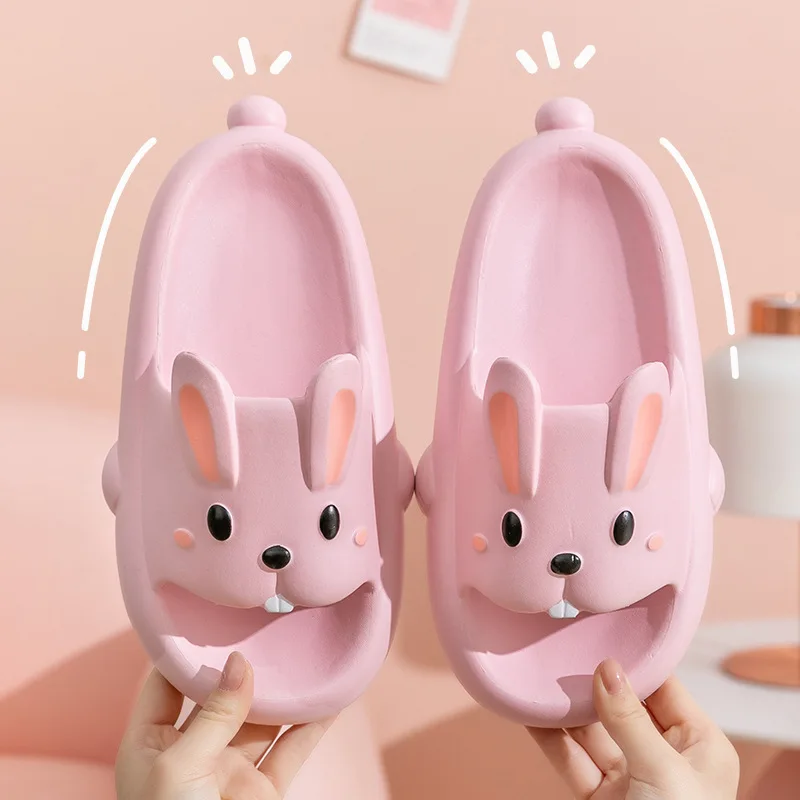 Cute Bunny Sandal for Womens Summer Ladies Kawaii Cartoon Casual Slipper Platform Indoor Outdoor Slippers EVA Parenting Shoes