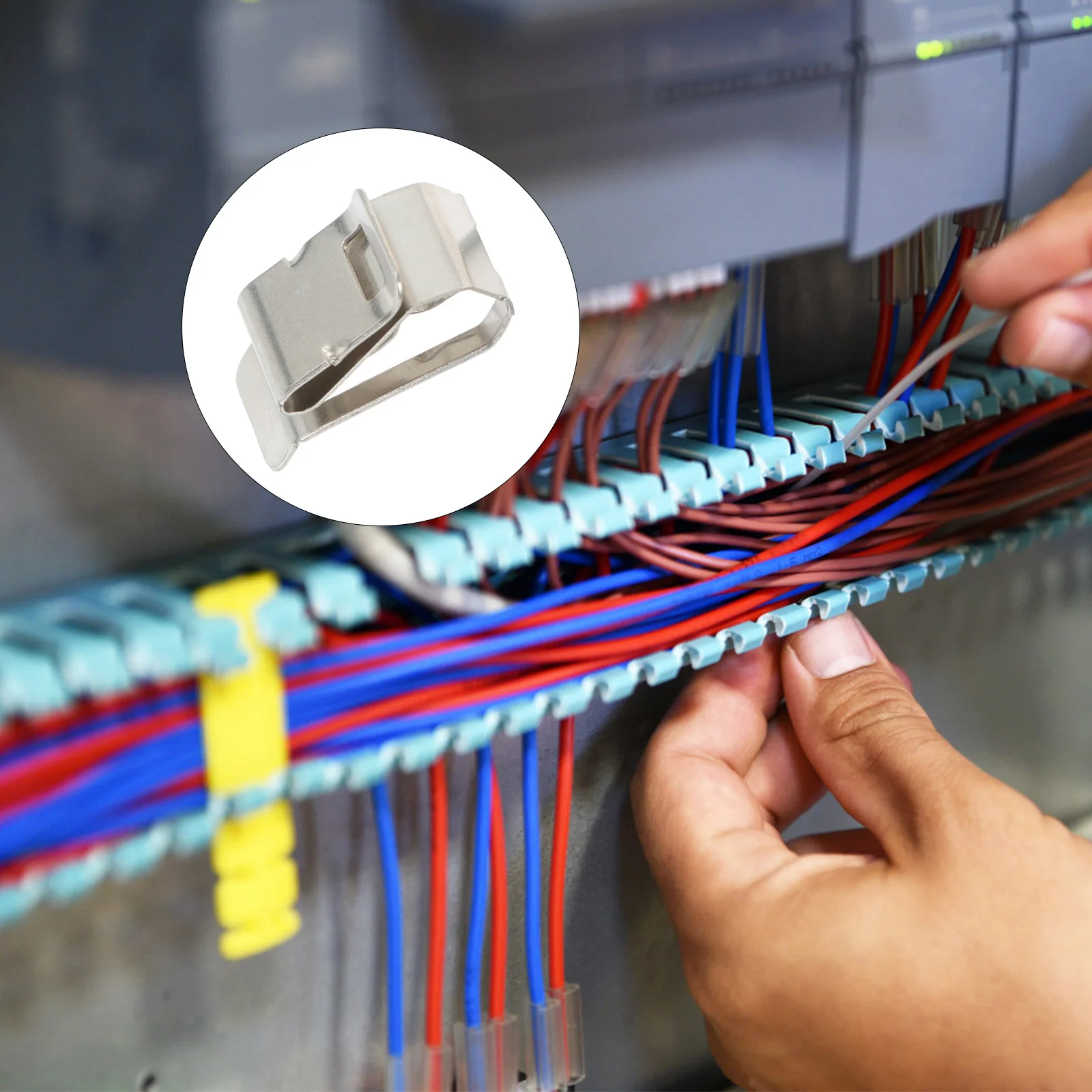 

30pcs Solar Cable Snap Clip Photovoltaic Cable Clamp Durable Cable Fixing Clamps