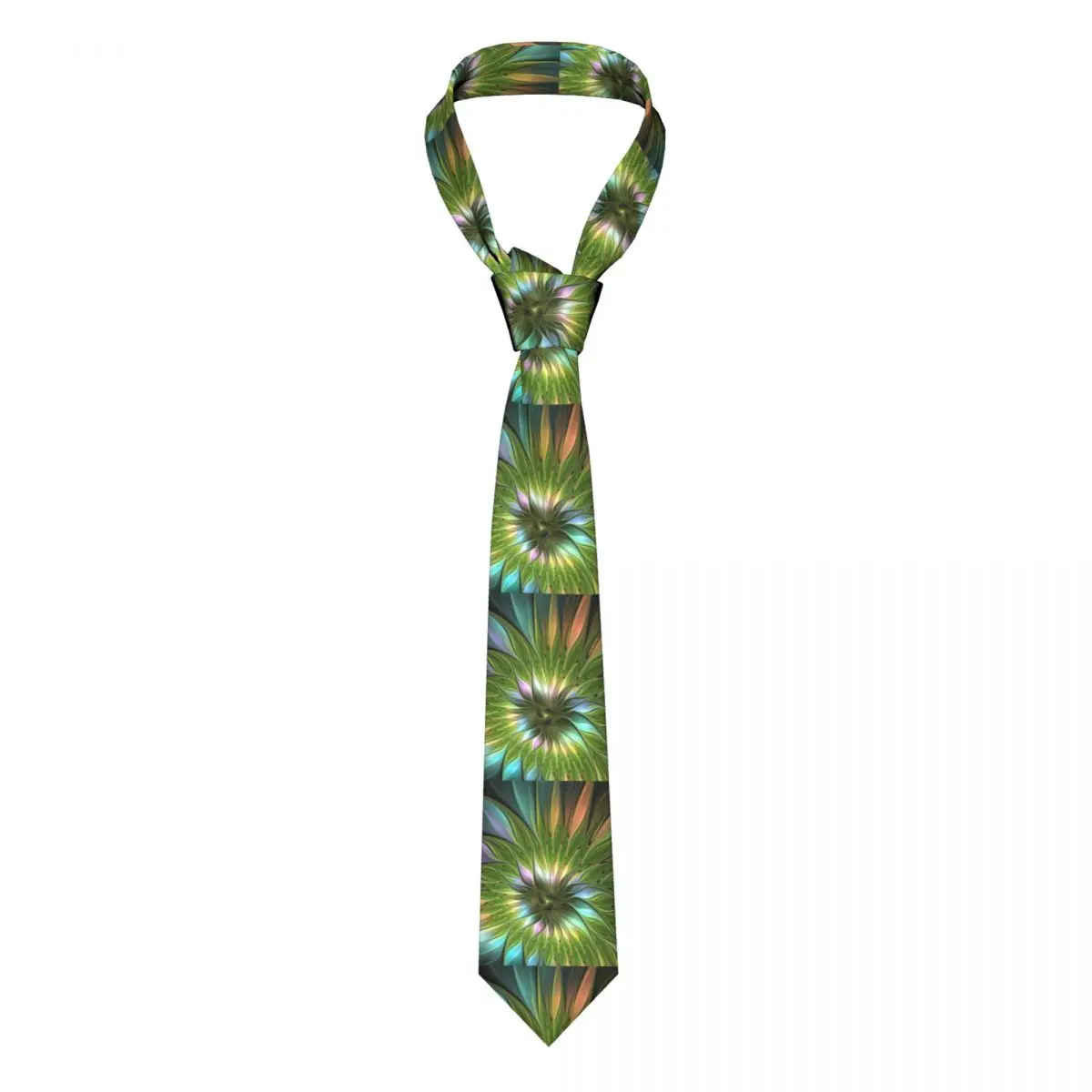 

Luminous Fantasy Flower Tie Abstract Floral Print Accessories Men Neck Ties Vintage Shirt 8CM Party Cravat