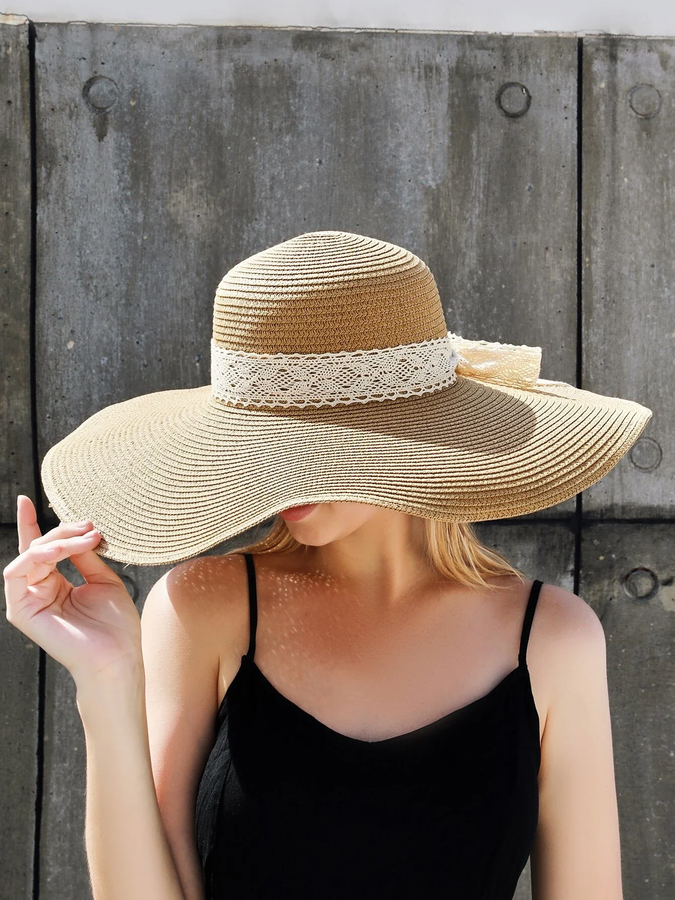 

Hats gorras sombreros capshat Bow Tie Straw Hat beach