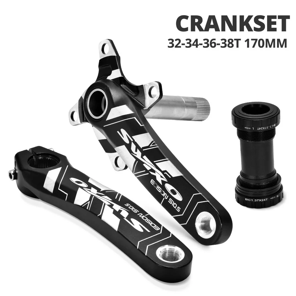 Коленчатая звезда для горного велосипеда коленчатая из алюминиевого сплава с