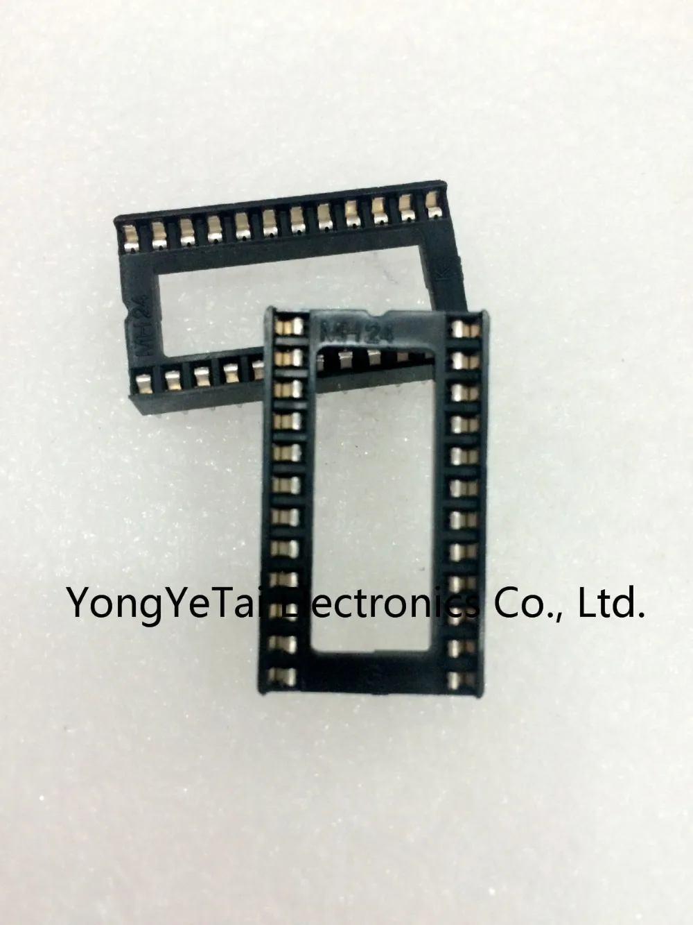 

YYT 20PCS/Stick Square hole IC Socket wide-body,DIP24 socket, IC Block, 24P socket,