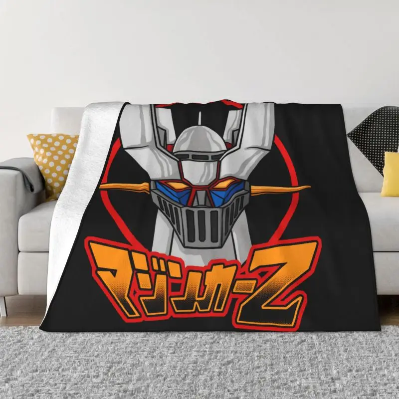 

Винтажное японское одеяло в виде головы робота s, теплое фланелевое одеяло Mazinger Z, покрывало для постельного белья, дорожный диван