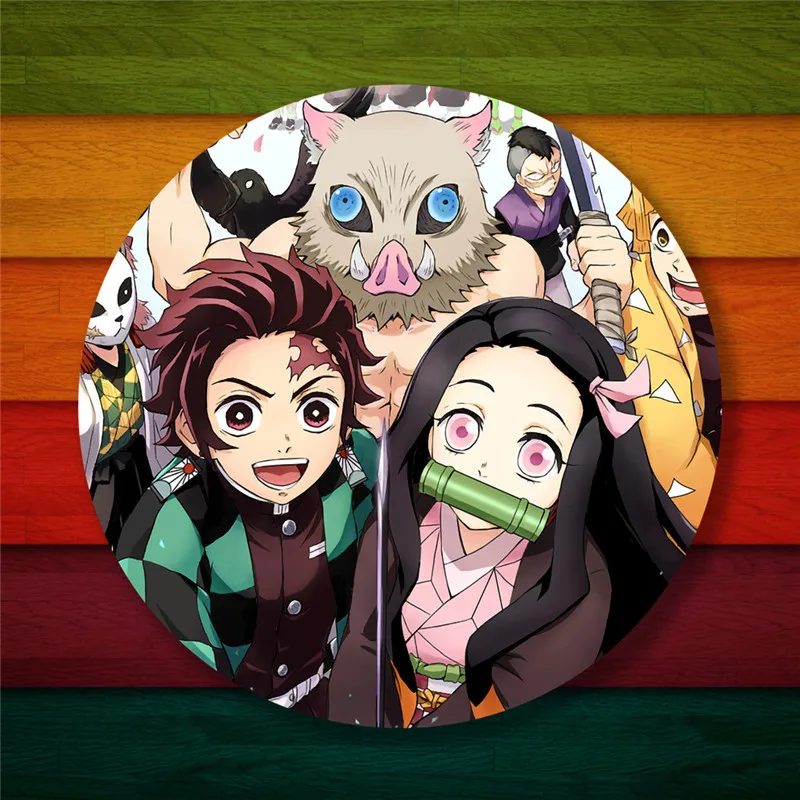 Kimetsu No Yaiba: Yuukaku-hen Значки для косплея аксессуары аниме брошь сумки одежды рюкзака -