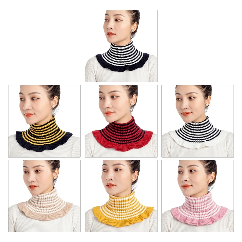 

2 шт., вязаные эластичные шарфы для зимнего велоспорта