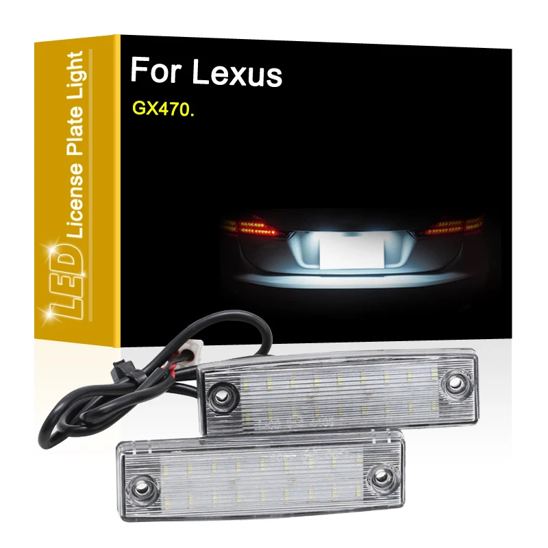 

12V LED Number Plate Lamp For Lexus GX 470 White License Plate Light Assembly