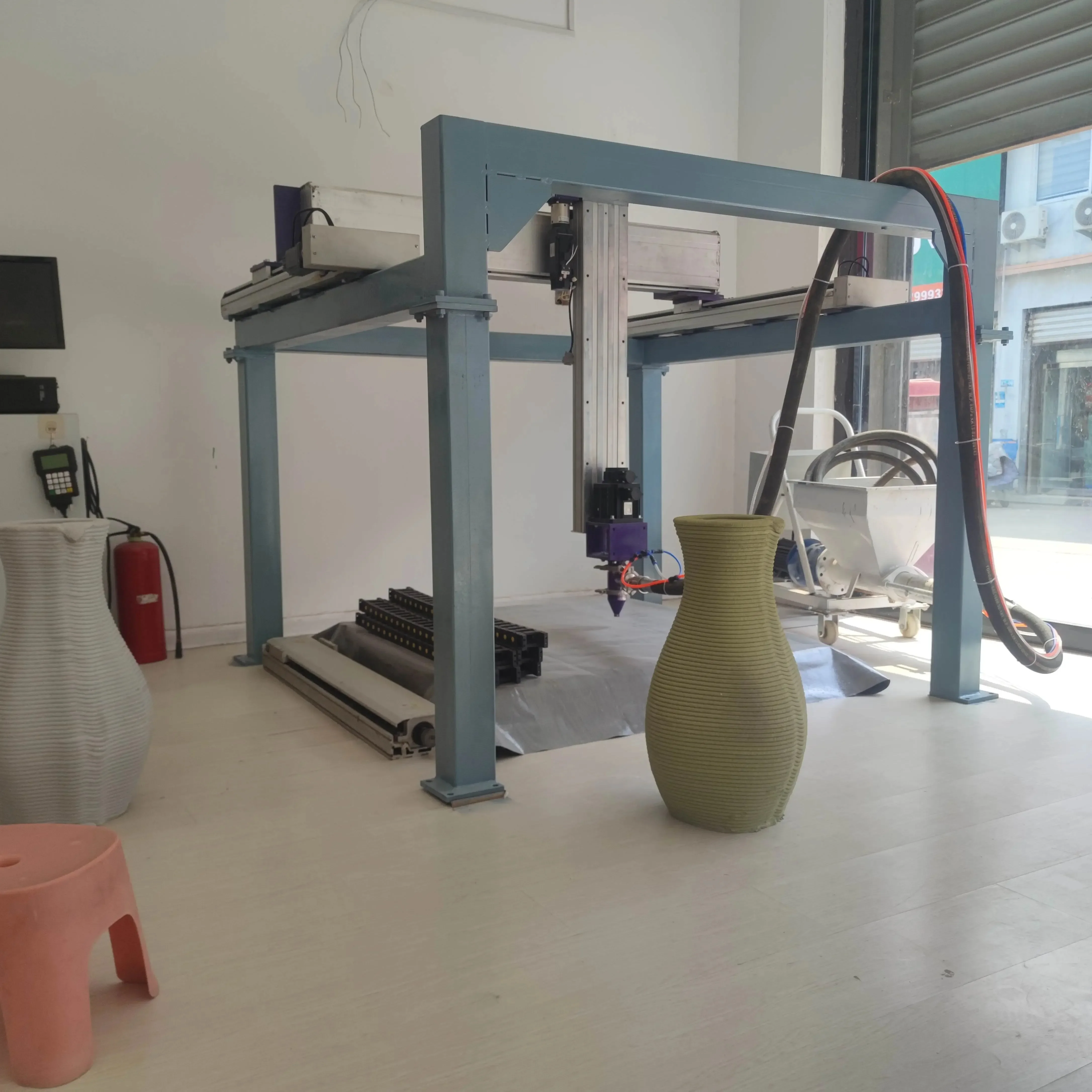 Concrete 3D printing cement mortar granular material ABS plastic PLA clay