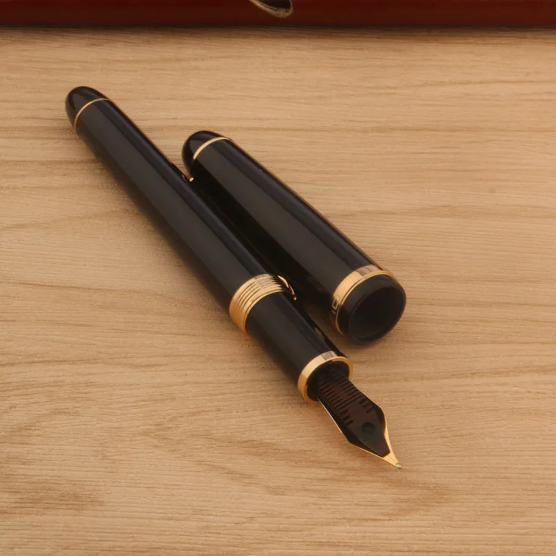Фото JINHAO X350 авторучка для каллиграфического металлическая ручка, Золотой EF F Nib Business Office школьные письменные принадлежности чернильные ручки №5