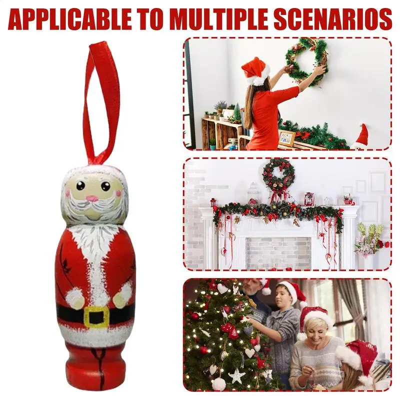 Забавные рождественские украшения для взрослых деревянные Санта-Клауса