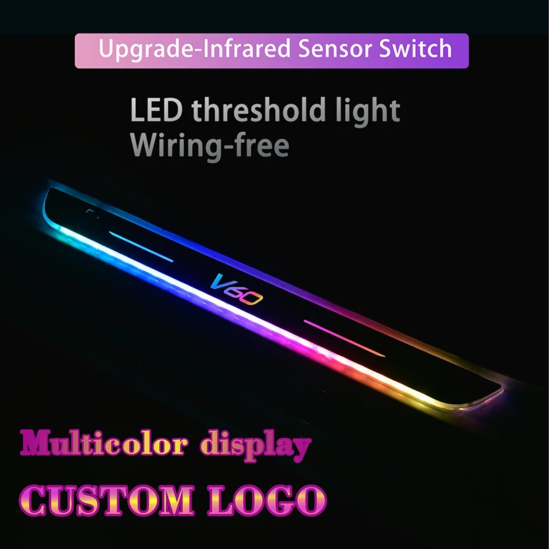 4 шт. для Volvo V60 светодиодный светильник на пороге автомобиля RGB цветной настроения