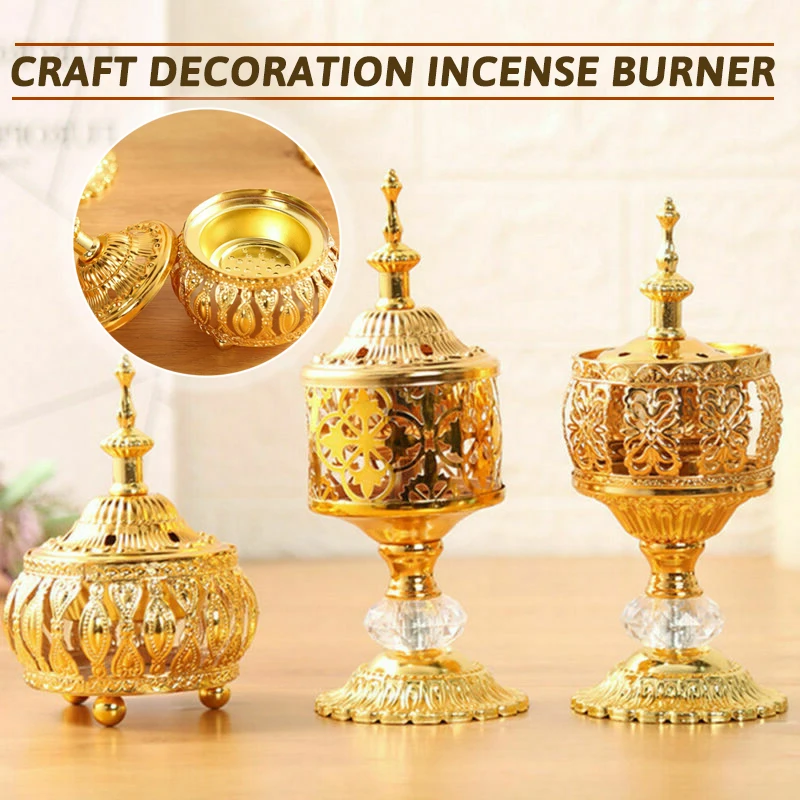 Classical Oriental Metal Incense Burner Buddha Hall Home Decorative Ornaments