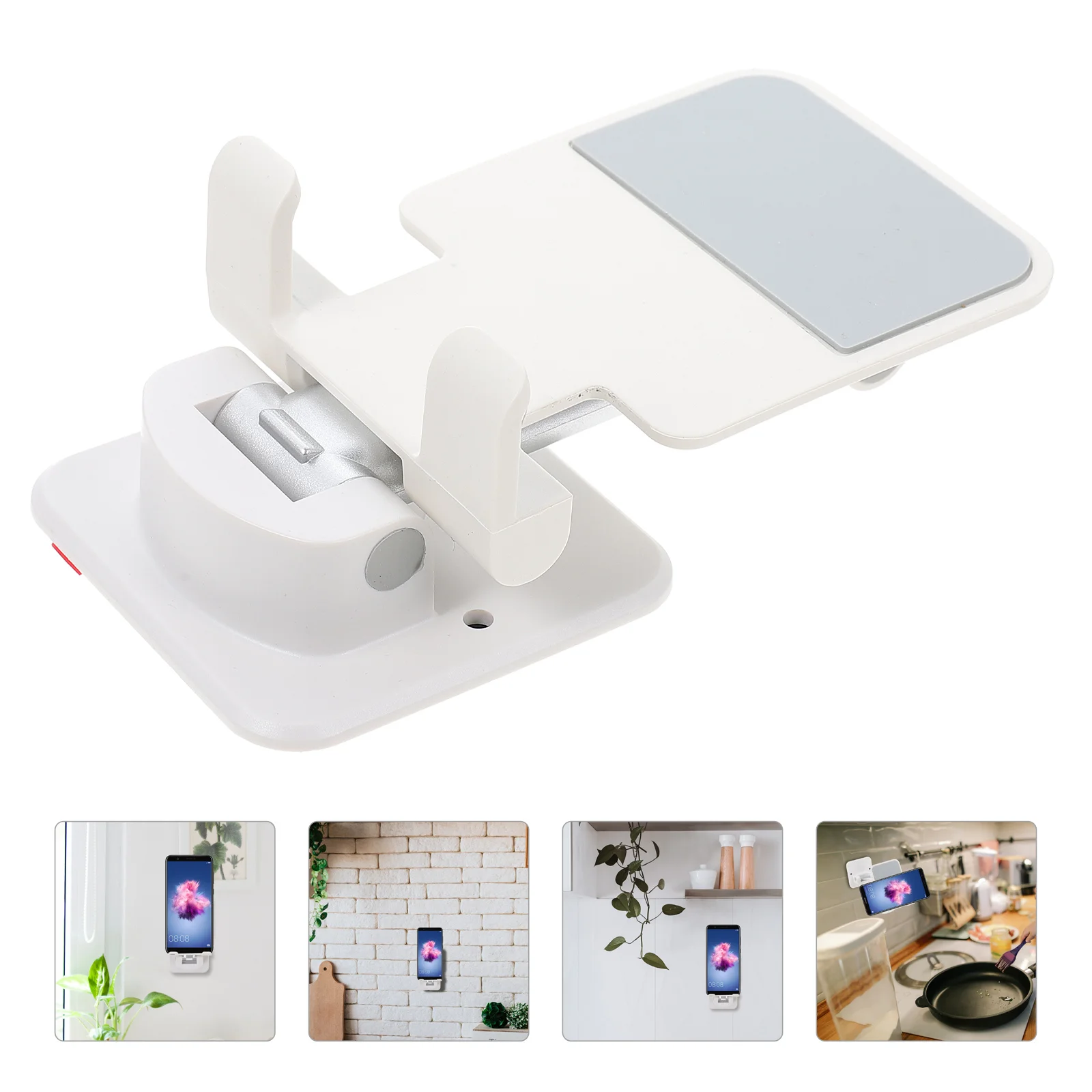 

Holder Stand Mount Wall Bracketcellmobile Adjustable Swivel Extendable Stable Bathroom I Adhesive Kitchen Bed Case Punch Free