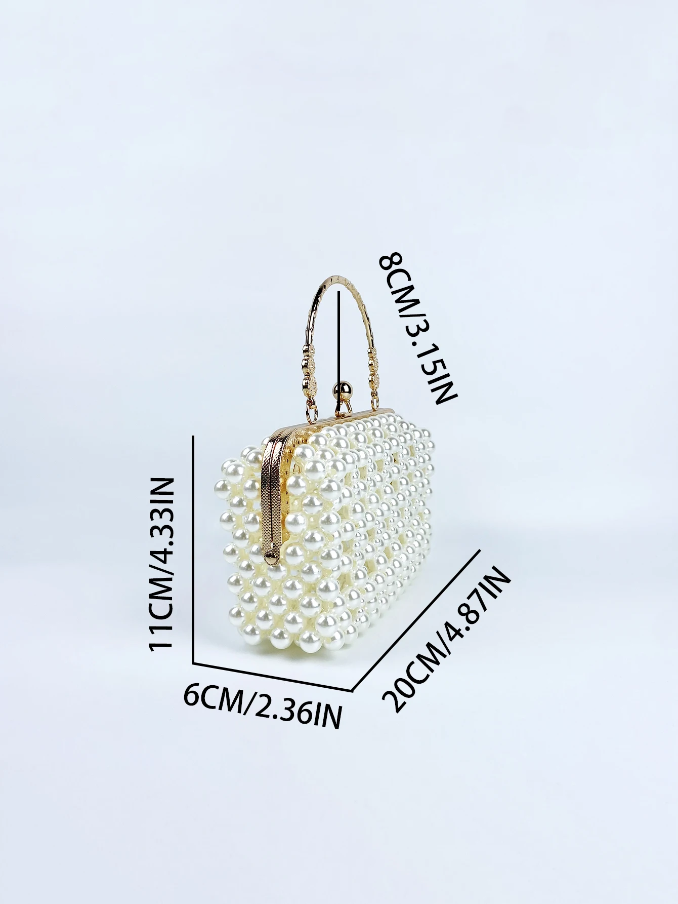 Сумка с жемчугом во французском стиле модная Корейская плетеная ручная