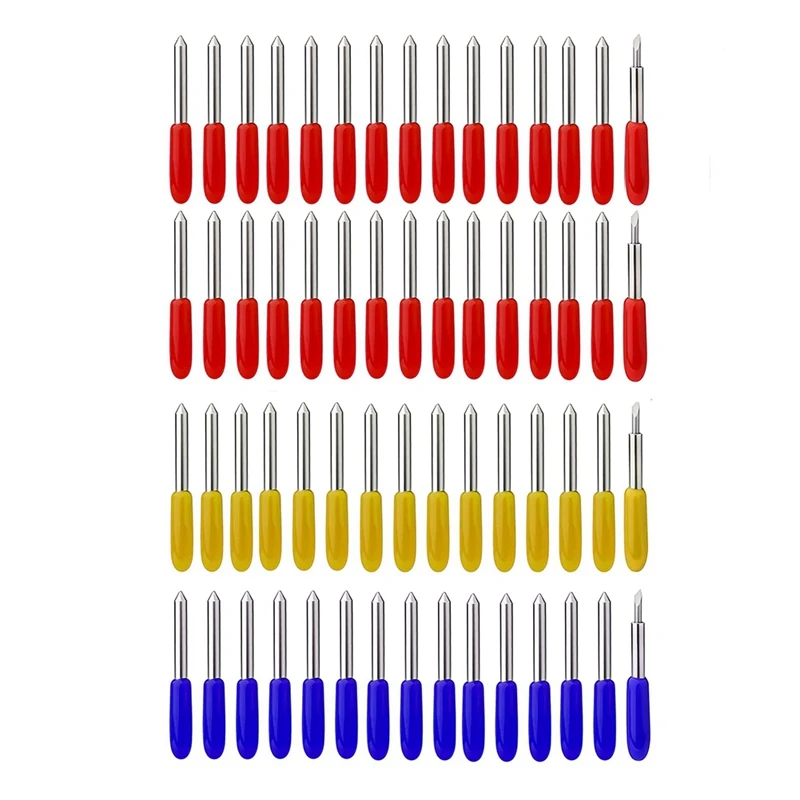 

Hot YO-60Pcs Fine Point Blades Replacement, Deep Point Blades Cutting Blades Replacement Deep Cut Blade Cutting Plotter Blade