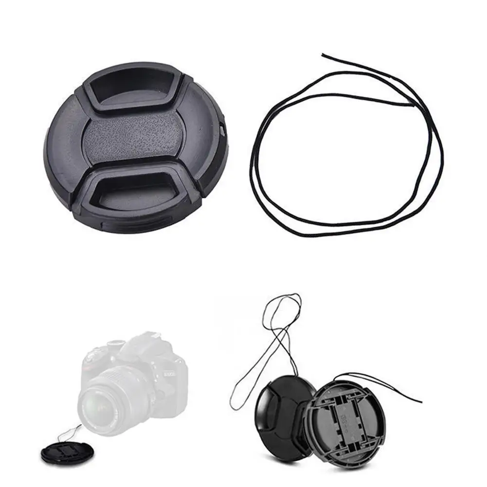 Крышка объектива камеры 52 мм для Canon Nikon Olypums Fuji Lumix