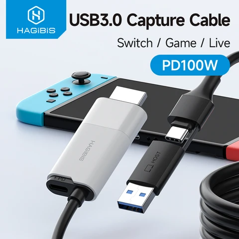 Карта видеозахвата Hagibis USB 3.0 HDMI