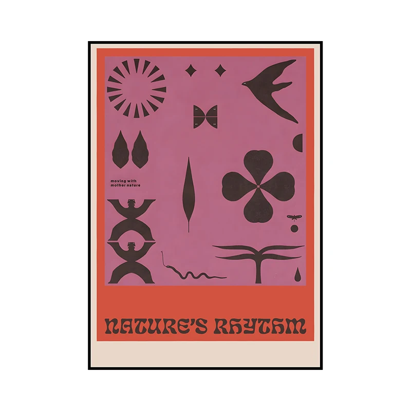 Абстрактные постеры на холсте 