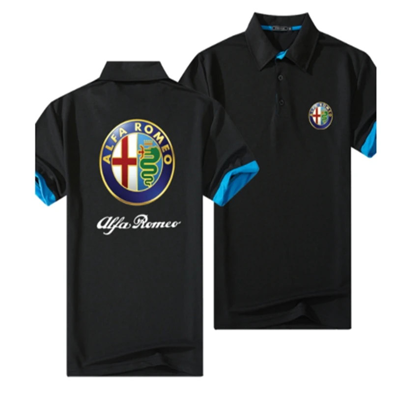 

Рубашка-поло мужская с коротким рукавом, модная повседневная сорочка с отложным воротником, облегающая дышащая футболка-поло в деловом сти...