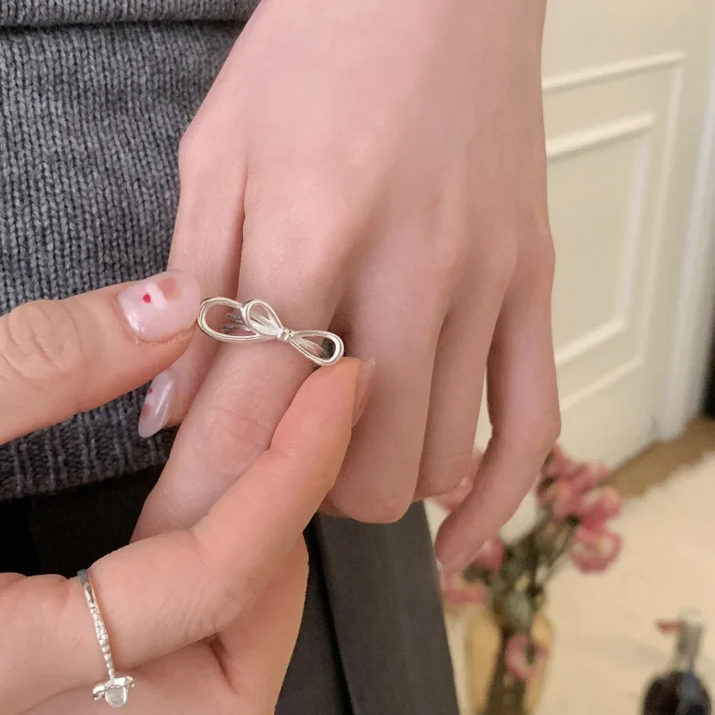 Женские регулируемые кольца с бантом неправильной формы геометрическими