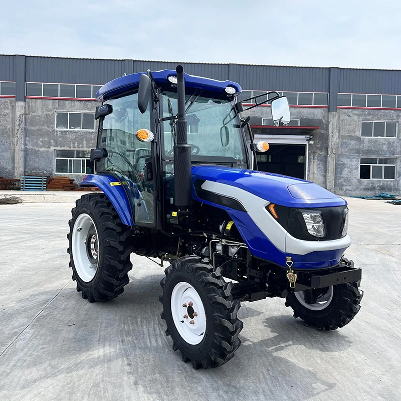 Фото Мини-трактор 4x4 мощностью 80 л.с. для сельского хозяйства, дизельный, с дисковым плугом и сеялкой №1