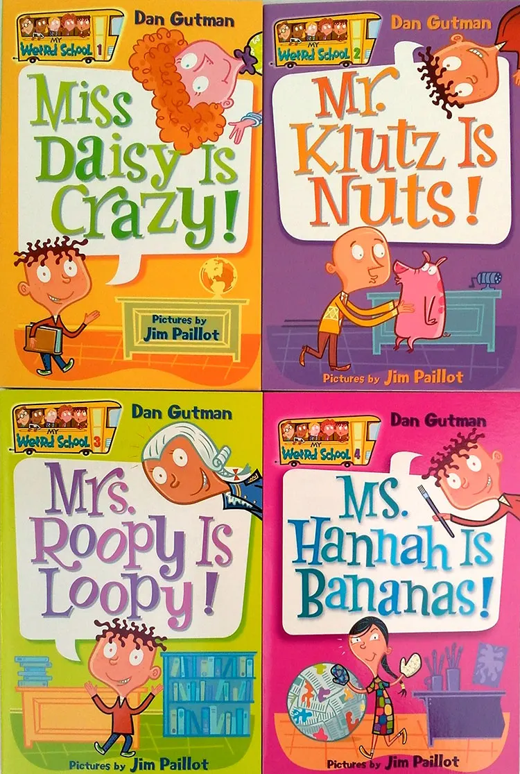 Моя необычная школа 4 детали набор английских книг для детей детская история