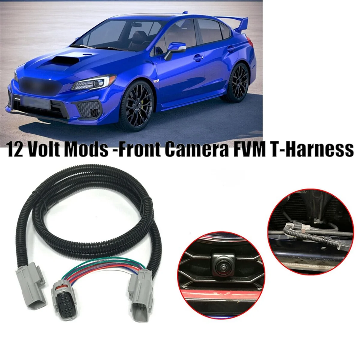 Передняя Автомобильная камера 12 В FVM T-образный ремень для Subaru WRX/STI W/светодиодный