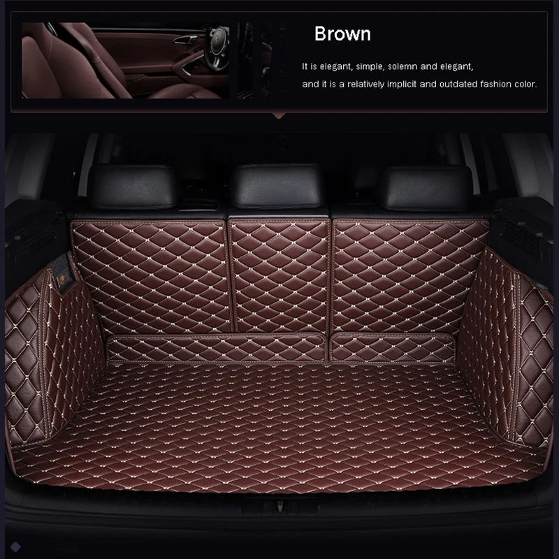 

JSOSFAI leather fully enclosed car trunk pad for jeep renegade grand cherokee patriot Compass Wrangler