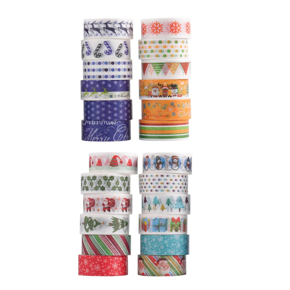 

Tape Christmas Washi Wrapping Holiday Tapescards Gifttree Scrapbooking Makingsnowflake Halloween Craft Decorations Stickers Mini