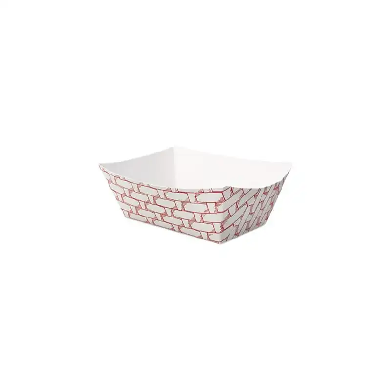 

Food Baskets, 0.5 lb Capacity, Red/White, 1,000/Carton -BWK30LAG050