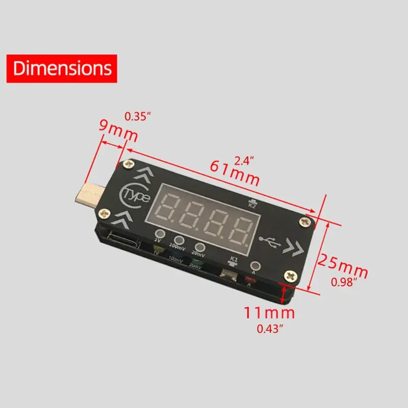 Модуль триггера быстрой зарядки XY-WPDT Type-c PD