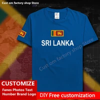 sri lanka lankan cotton t shirt custom jersey fans name number brand logo fashion hip hop loose casual t shirt flag lka ceylon