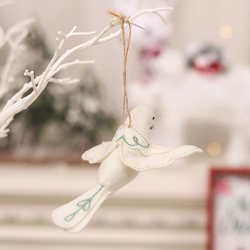 Фестивальные рождественские подвески с мультяшными птицами праздничные