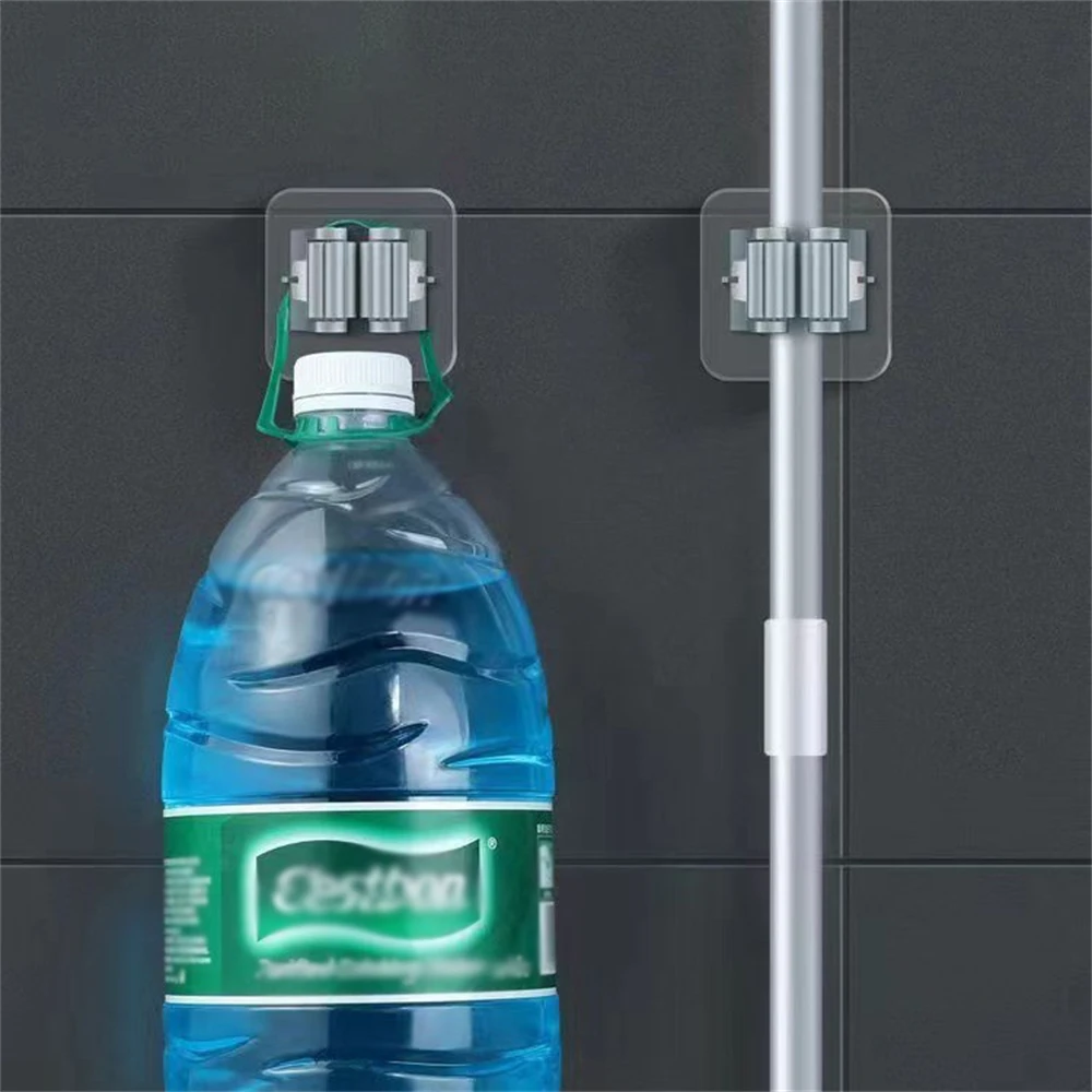 Стеллаж для швабры без перфорации искусственный крючок Мощный настенный