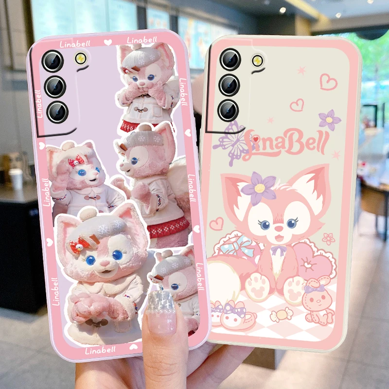 

Lena Belle Star Dew Disney Phone Case For Samsung Galaxy S22 S21 S20 Pro FE S10 Note 20 10 Plus Ultra Liquid Rope Cover
