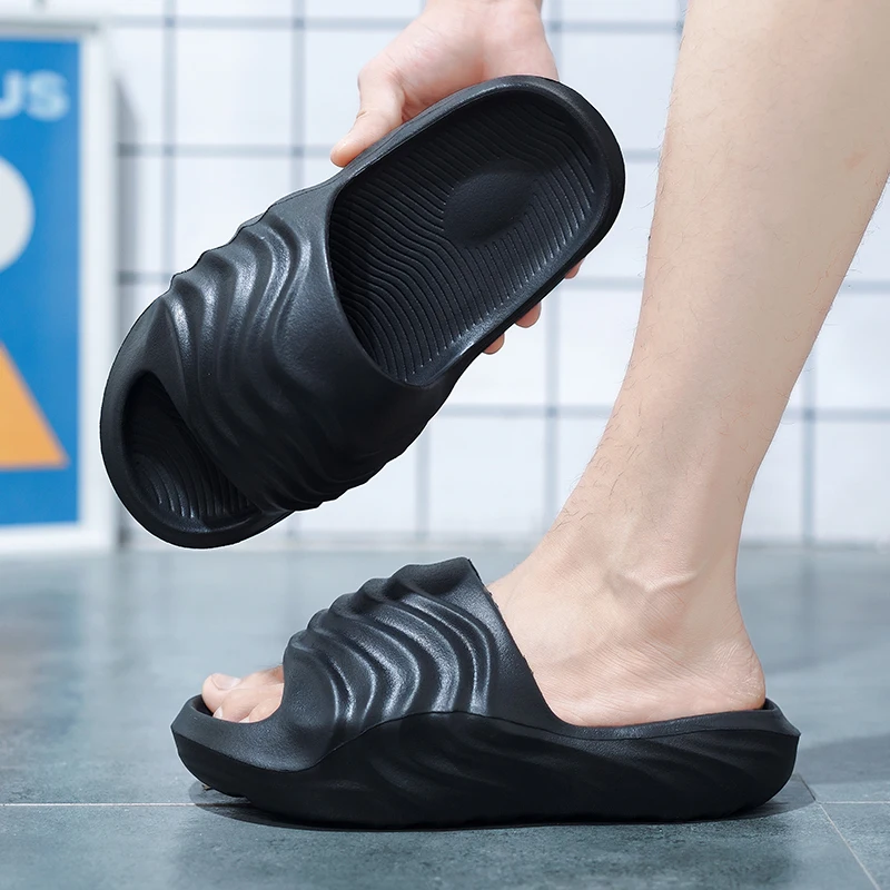 Нескользящие шлепанцы для мужчин и женщин летние тапочки из ЭВА на толстой