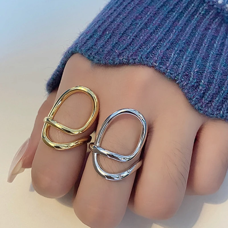 

Line Women's Ring y2k Accessories Korean Fashion Fine Jewelry 2022 Trend Dropship Suppliers Offers With Free Shipping GaaBou