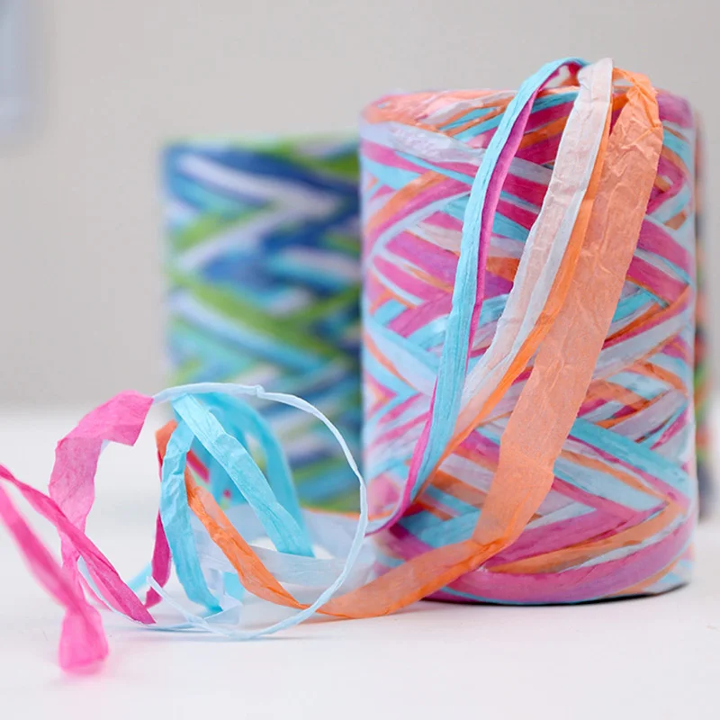 Фотобумажная веревка плюшевая 200 м лента ручной вязки сделай сам упаковка для