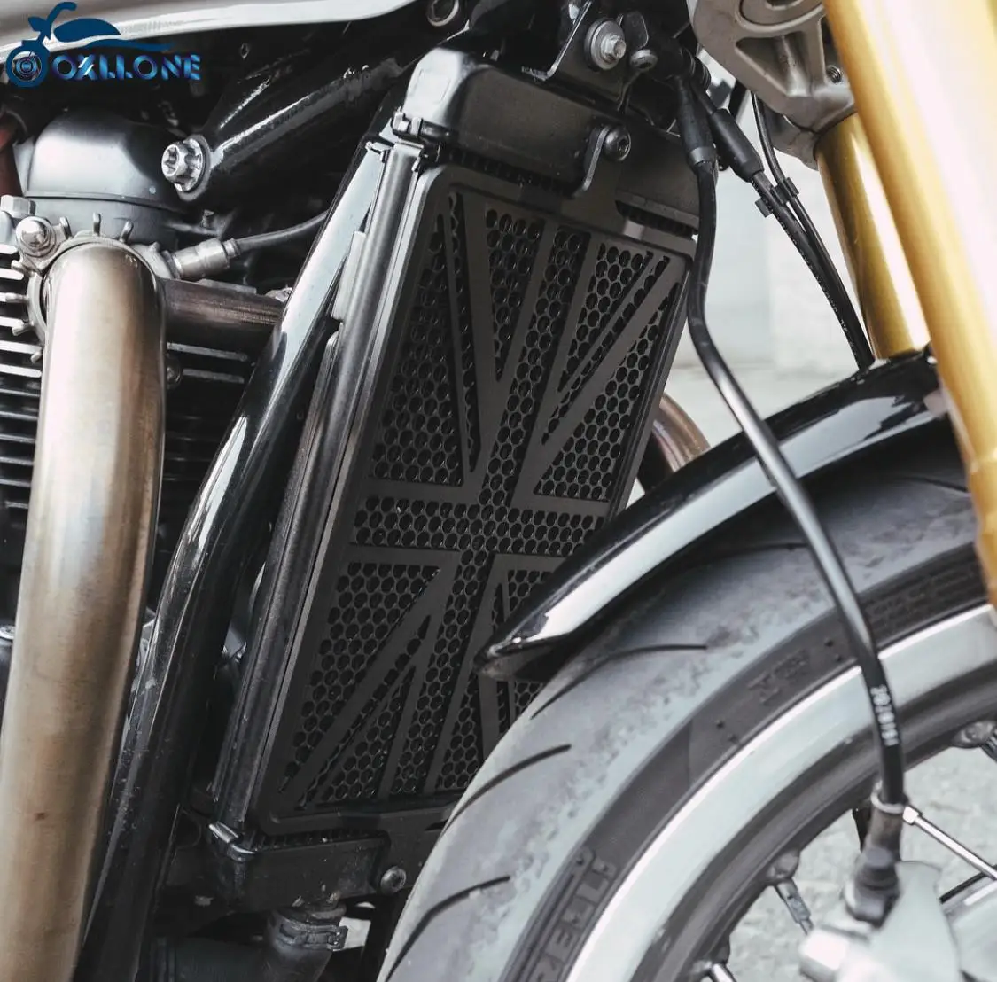 

Motorcycle Accessories Aluminum Radiator Grille Guard Cover Protector Grill Cover For Thruxton T120 R T120 ThruxtonRS 2020 2021