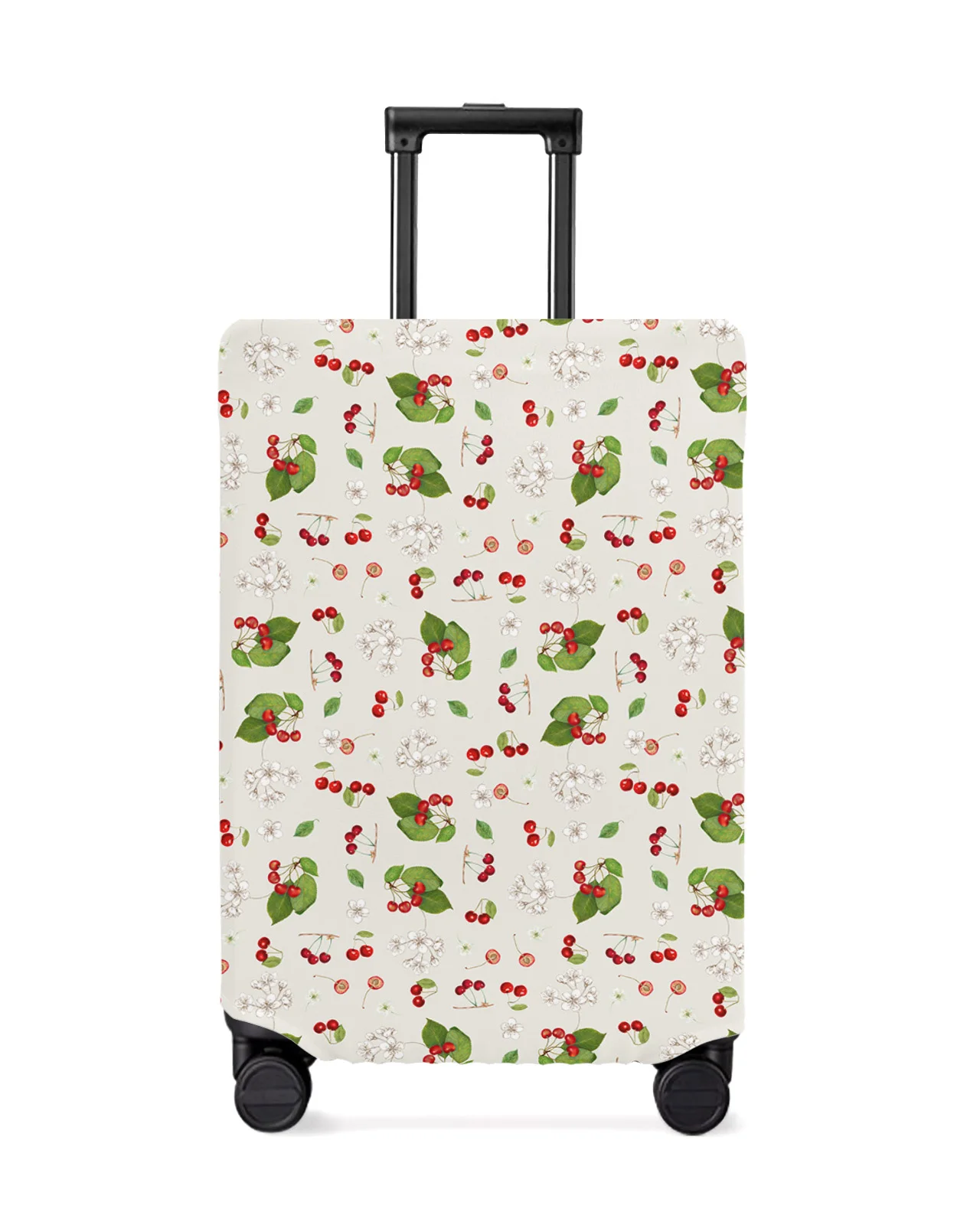 

Cherry Fruit Retro Flower Travel Luggage Cover Elastic Baggage Cover For 18-32 Inch Suitcase Case Dust Cover Travel Accessories