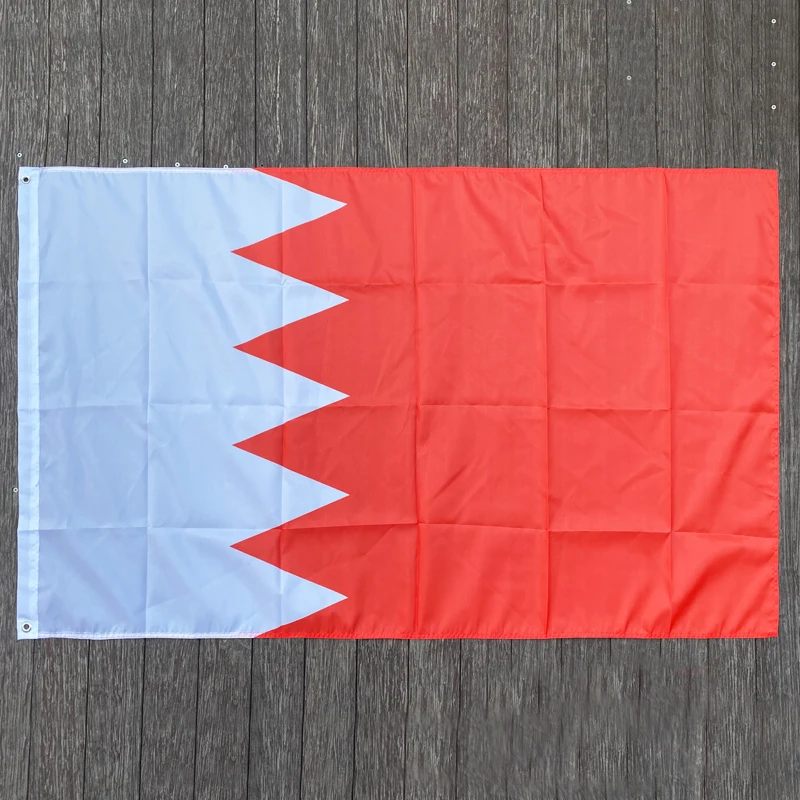 free  shipping  xvggdg   90 x 150cm   Bahrain  flag Banner Hanging National   Bahrain  flags   Home Decoration